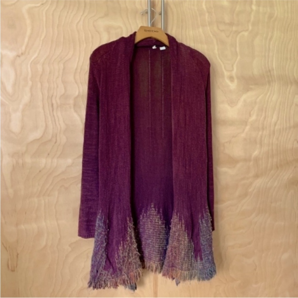 Anthropology moth cardigan
Women's Purple Ombre Sweater size XS